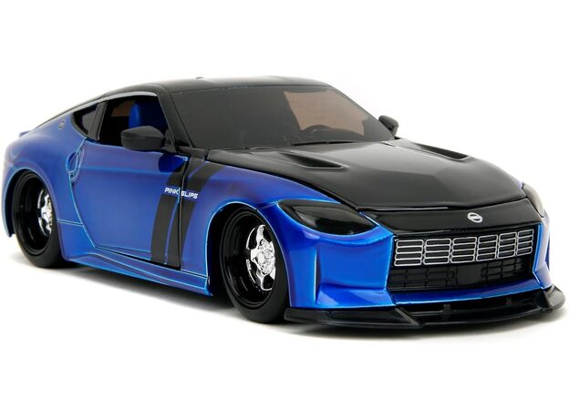 ماشین فلزی نیسان Z 2023 سری Pink Slips مدل آبی با مقیاس 1:24, image 3
