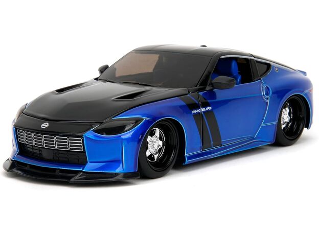 ماشین فلزی نیسان Z 2023 سری Pink Slips مدل آبی با مقیاس 1:24, image 4
