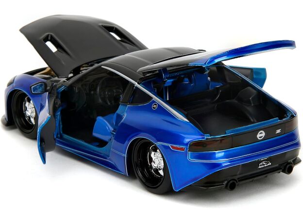 ماشین فلزی نیسان Z 2023 سری Pink Slips مدل آبی با مقیاس 1:24, image 6