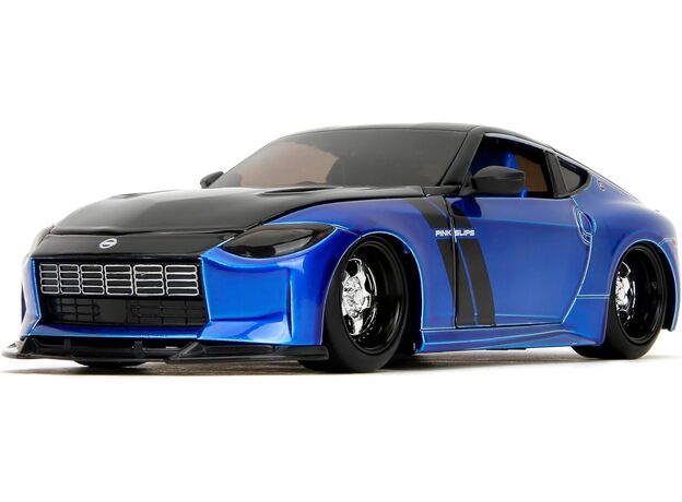 ماشین فلزی نیسان Z 2023 سری Pink Slips مدل آبی با مقیاس 1:24, image 9