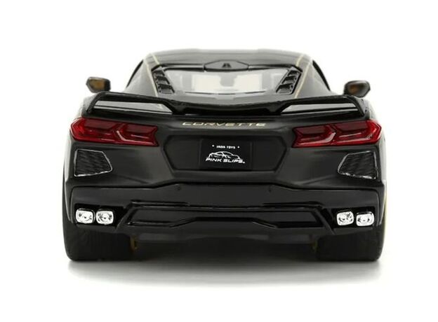 ماشین فلزی شورلت کوروت Stingray 2020 سری Pink Slips مدل مشکی با مقیاس 1:24, image 7