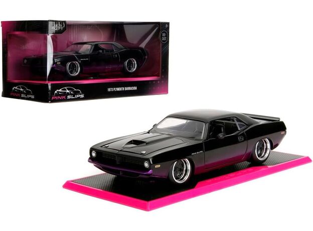 ماشین فلزی پلیموث باراکودا سری Pink Slips مدل مشکی با مقیاس 1:24, image 