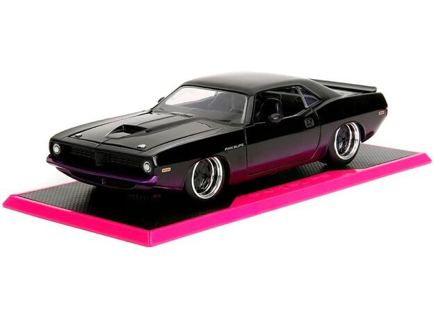 ماشین فلزی پلیموث باراکودا سری Pink Slips مدل مشکی با مقیاس 1:24, image 2