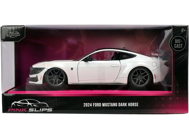 ماشین فلزی فورد موستانگ Dark Horse سری Pink Slips مدل سفید با مقیاس 1:24, image 11