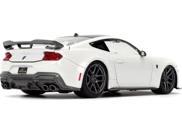 ماشین فلزی فورد موستانگ Dark Horse سری Pink Slips مدل سفید با مقیاس 1:24, image 4