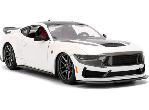 ماشین فلزی فورد موستانگ Dark Horse سری Pink Slips مدل سفید با مقیاس 1:24, image 7