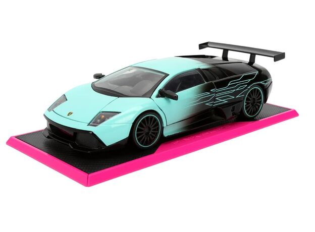 ماشین فلزی لامبورگینی مورسیه لاگو LP640 سری Pink Slips مدل فیروزه ای با مقیاس 1:24, image 2