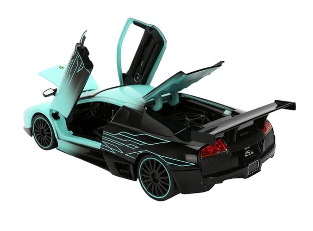 ماشین فلزی لامبورگینی مورسیه لاگو LP640 سری Pink Slips مدل فیروزه ای با مقیاس 1:24, image 7