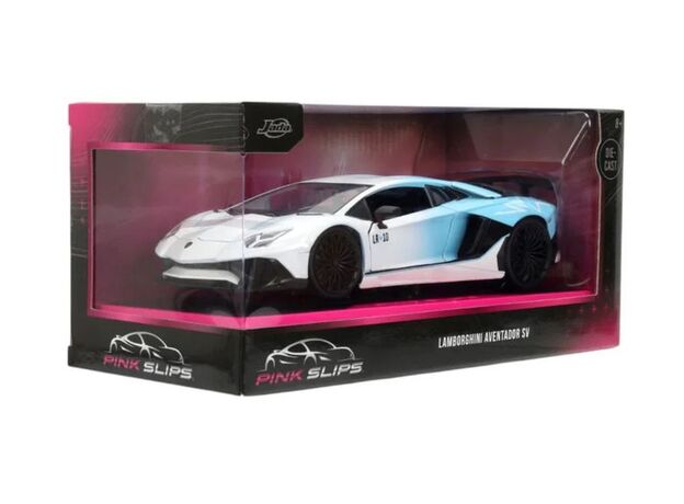 ماشین فلزی لامبورگینی اونتادور SV سری Pink Slips مدل سفید با مقیاس 1:24, image 10
