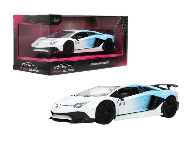ماشین فلزی لامبورگینی اونتادور SV سری Pink Slips مدل سفید با مقیاس 1:24, image 