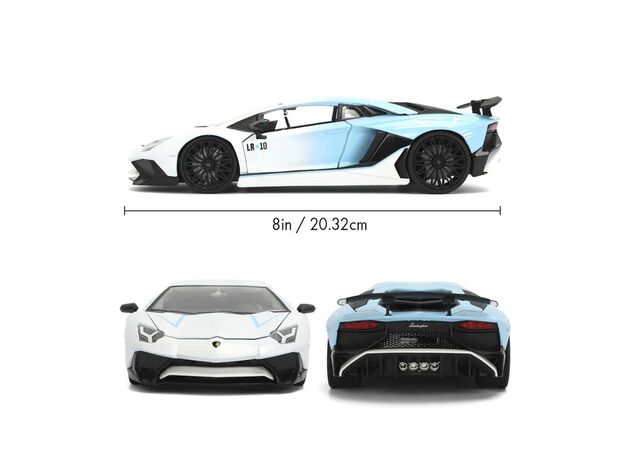 ماشین فلزی لامبورگینی اونتادور SV سری Pink Slips مدل سفید با مقیاس 1:24, image 3