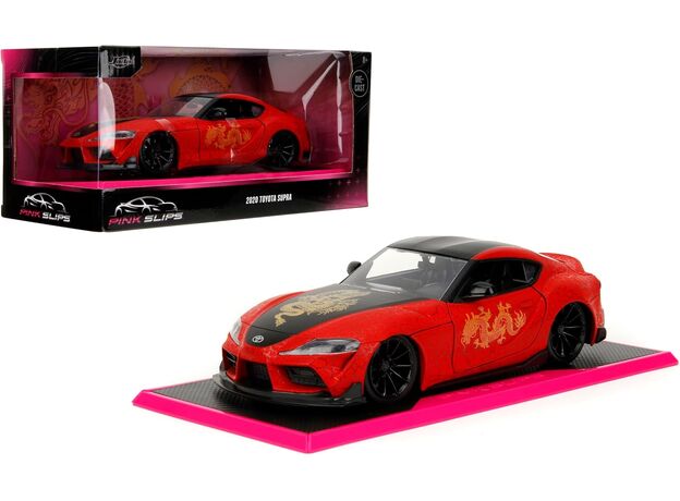 ماشین فلزی تویوتا سوپرا سری Pink Slips مدل قرمز با مقیاس 1:24, image 