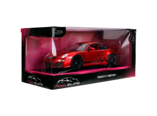 ماشین فلزی پورشه 911 توربو سری Pink Slips مدل قرمز با مقیاس 1:24, image 12