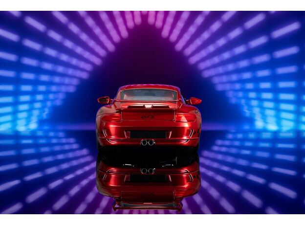 ماشین فلزی پورشه 911 توربو سری Pink Slips مدل قرمز با مقیاس 1:24, image 3