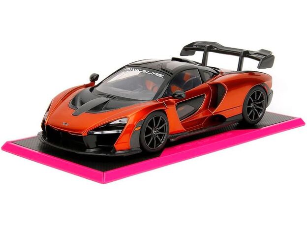 ماشین فلزی مک لارن سنا سری Pink Slips مدل نارنجی با مقیاس 1:24, image 2