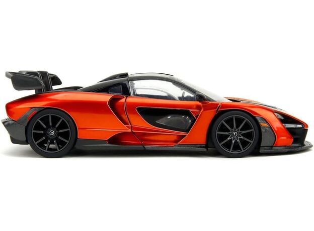 ماشین فلزی مک لارن سنا سری Pink Slips مدل نارنجی با مقیاس 1:24, image 4