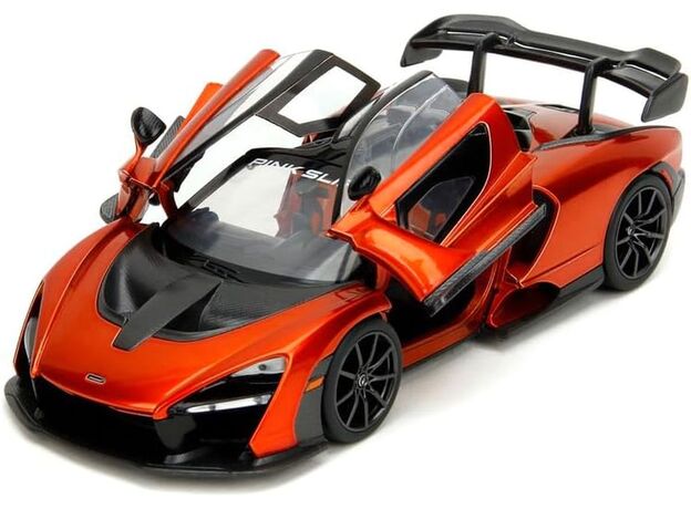 ماشین فلزی مک لارن سنا سری Pink Slips مدل نارنجی با مقیاس 1:24, image 6