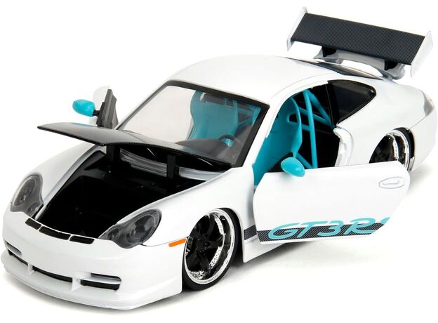 ماشین فلزی پورشه 911 GT3 RS سری Pink Slips مدل سفید با مقیاس 1:24, image 8