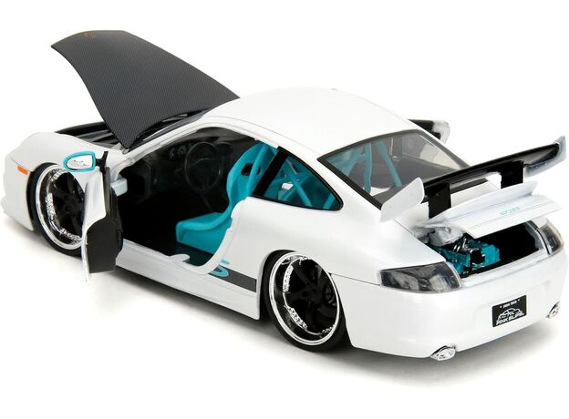 ماشین فلزی پورشه 911 GT3 RS سری Pink Slips مدل سفید با مقیاس 1:24, image 9