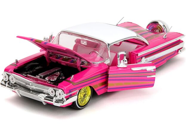 ماشین فلزی شورلت ایمپالا سری Pink Slips مدل صورتی با مقیاس 1:24, image 7