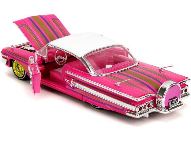 ماشین فلزی شورلت ایمپالا سری Pink Slips مدل صورتی با مقیاس 1:24, image 8