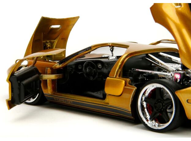 ماشین فلزی فورد GT سری Pink Slips مدل طلایی با مقیاس 1:24, image 10