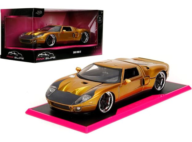 ماشین فلزی فورد GT سری Pink Slips مدل طلایی با مقیاس 1:24, image 