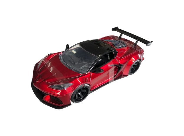 ماشین فلزی شورلت کوروت Liberty Walk سری Pink Slips مدل قرمز با مقیاس 1:24, image 2