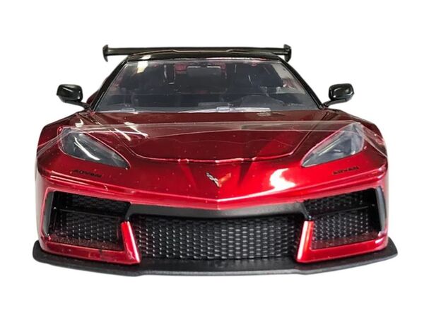 ماشین فلزی شورلت کوروت Liberty Walk سری Pink Slips مدل قرمز با مقیاس 1:24, image 5