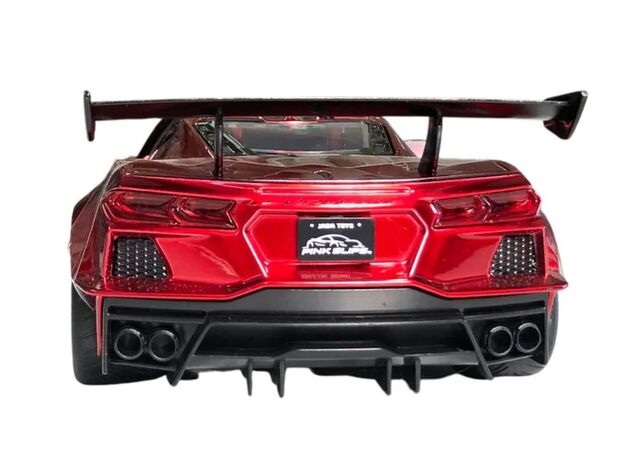 ماشین فلزی شورلت کوروت Liberty Walk سری Pink Slips مدل قرمز با مقیاس 1:24, image 6