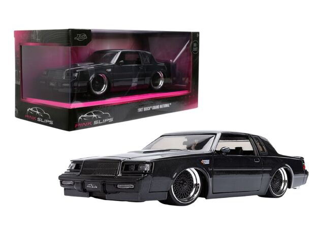 ماشین فلزی بیوک گرند نشنال 1987 سری Pink Slips مدل مشکی با مقیاس 1:24, image 