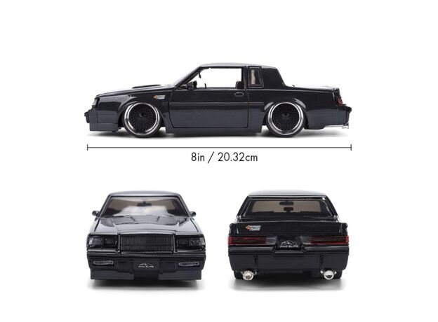 ماشین فلزی بیوک گرند نشنال 1987 سری Pink Slips مدل مشکی با مقیاس 1:24, image 8