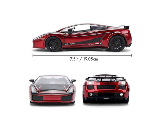 ماشین فلزی لامبورگینی گالاردو سری Pink Slips مدل قرمز با مقیاس 1:24, image 8
