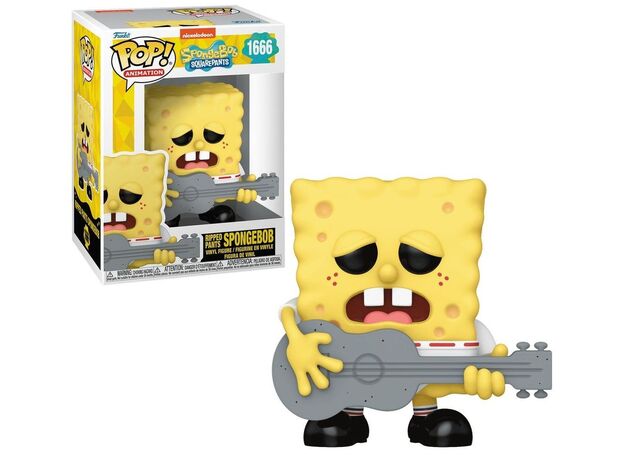 فیگور 9 سانتی فانکو پاپ باب اسفنجی با لباس پاره (1666), image 