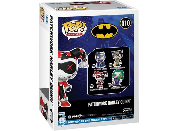 فیگور 9 سانتی فانکو پاپ هارلی کوئین پچ ورک (510), image 5