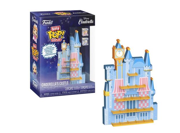 استند نگهدارنده فیگورهای بیتی پاپ مدل قصر سیندرلا به همراه فیگور سیندرلا و پری, image 