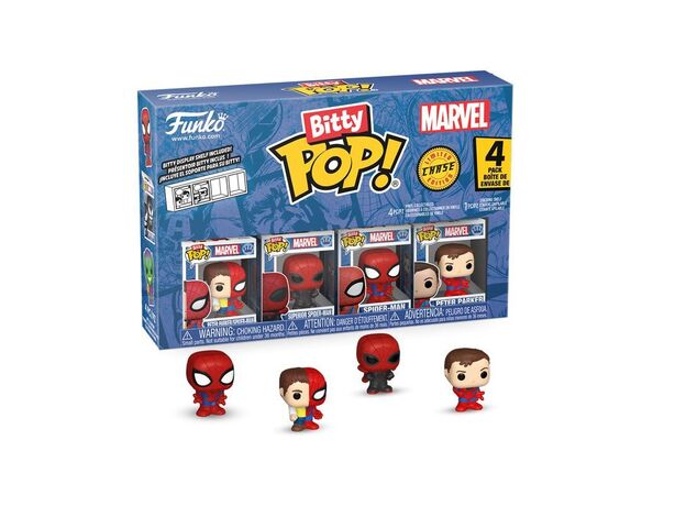 پک 4 تایی اسپایدرمن فانکو بیتی پاپ مدل پیتر پارکر, image 