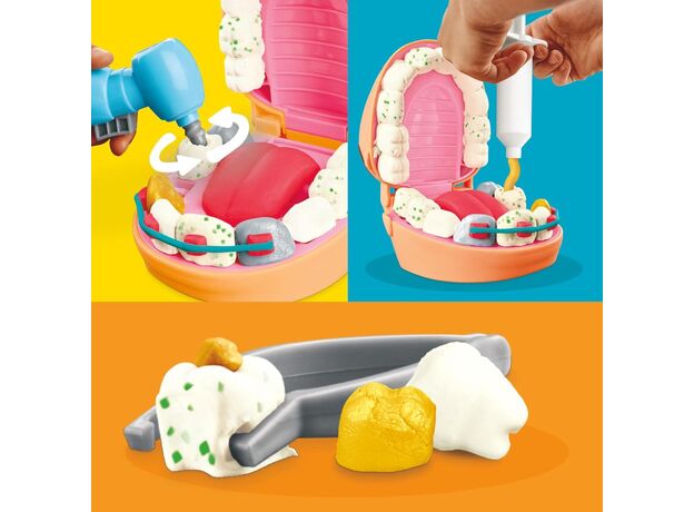 ست خمیربازی دندانپزشکی دکتر دریل مدل پر کردن دندان Play Doh, image 18
