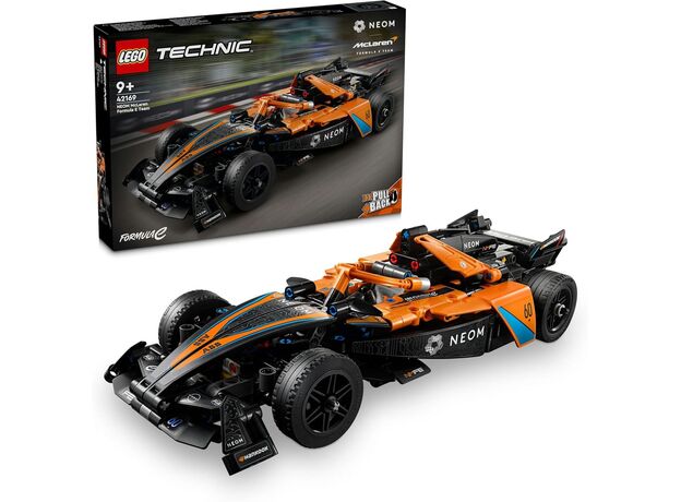 لگو تکنیک مدل ماشین مسابقه‌ ای فرمول E نئوم مک ‌لارن عقب کش (42169), image 