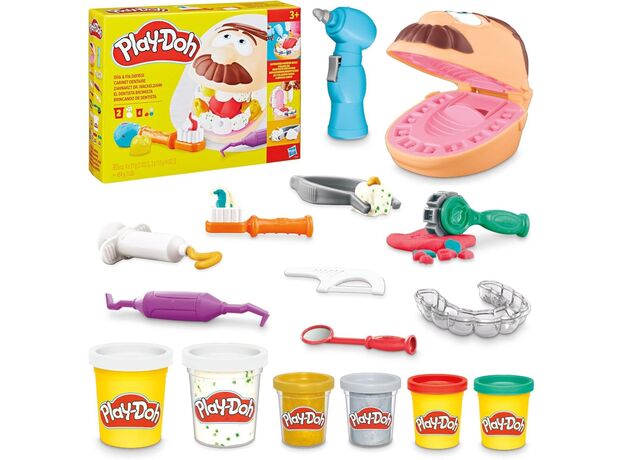 ست خمیربازی دندانپزشکی دکتر دریل مدل پر کردن دندان Play Doh, image 