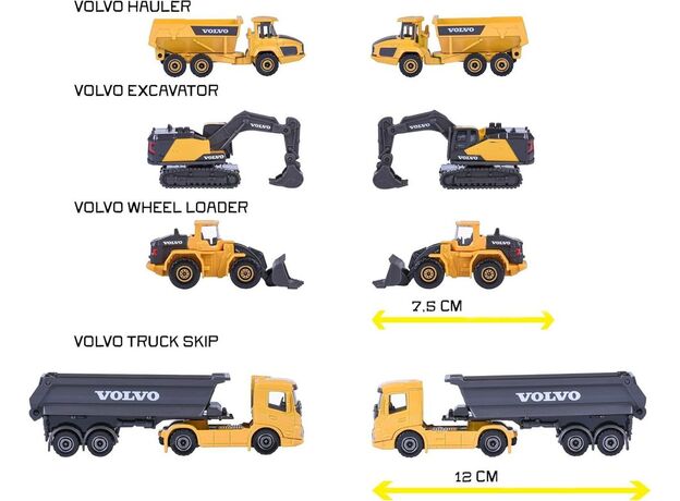 پک 4 تايی ماشين های عمرانی ولوو Majorette, image 5