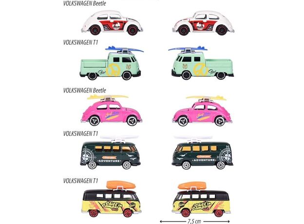 پک 5 تايی ماشين های فلزی Majorette مدل Volkswagen, image 4