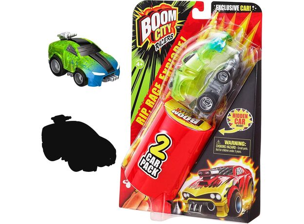 پک 2 تایی ماشین موشکی بوم سیتی Boom City Racer مدل Hot Tamale سبز, تنوع: 40056-Hot Tamale, image 