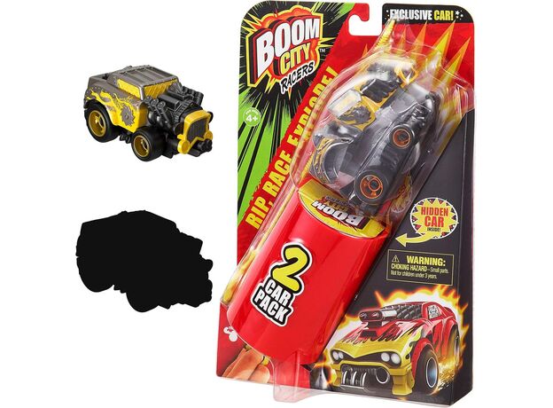 پک 2 تایی ماشین موشکی بوم سیتی Boom City Racer مدل Roast'D زرد, تنوع: 40056-Roast'D, image 