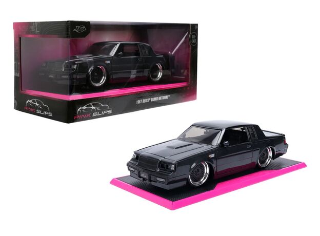 ماشین فلزی بیوک گرند نشنال 1987 سری Pink Slips مدل مشکی با مقیاس 1:24, image 