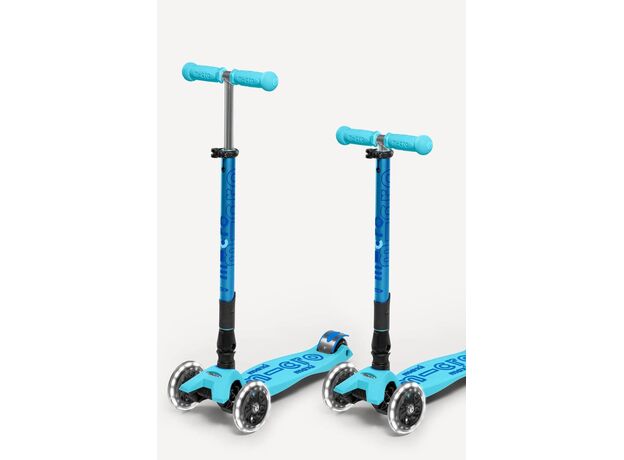 اسکوتر مکسی دلوکس جمع شو مایکرو Micro با چرخ های چراغ دار مدل آبی روشن, تنوع: MMD092-Blue, image 8