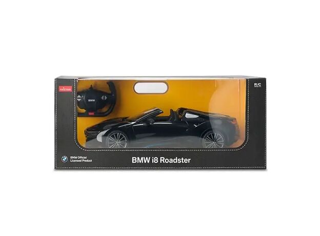 ماشین کنترلی بی ام و i8 Roadster مشکی راستار با مقیاس 1:12, image 6