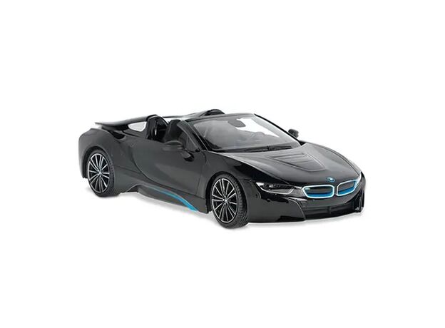 ماشین کنترلی بی ام و i8 Roadster مشکی راستار با مقیاس 1:12, image 4