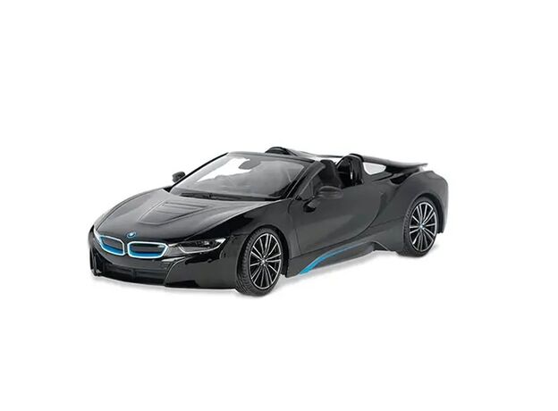 ماشین کنترلی بی ام و i8 Roadster مشکی راستار با مقیاس 1:12, image 5