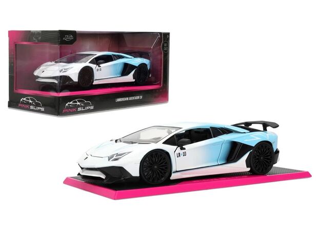 ماشین فلزی لامبورگینی اونتادور SV سری Pink Slips مدل سفید با مقیاس 1:24, image 